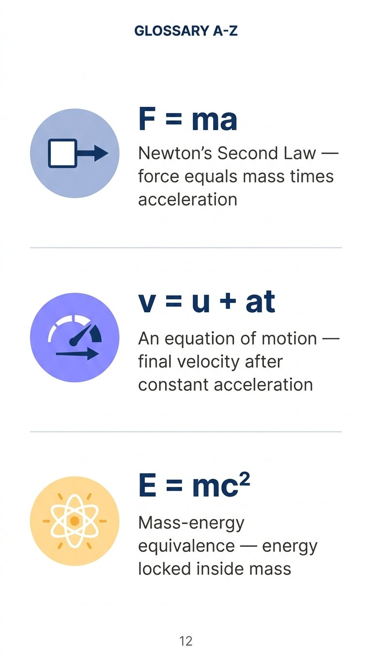 Sample page from the formula glossary